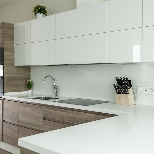 Summer Soothe Straight Modular Kitchen Image