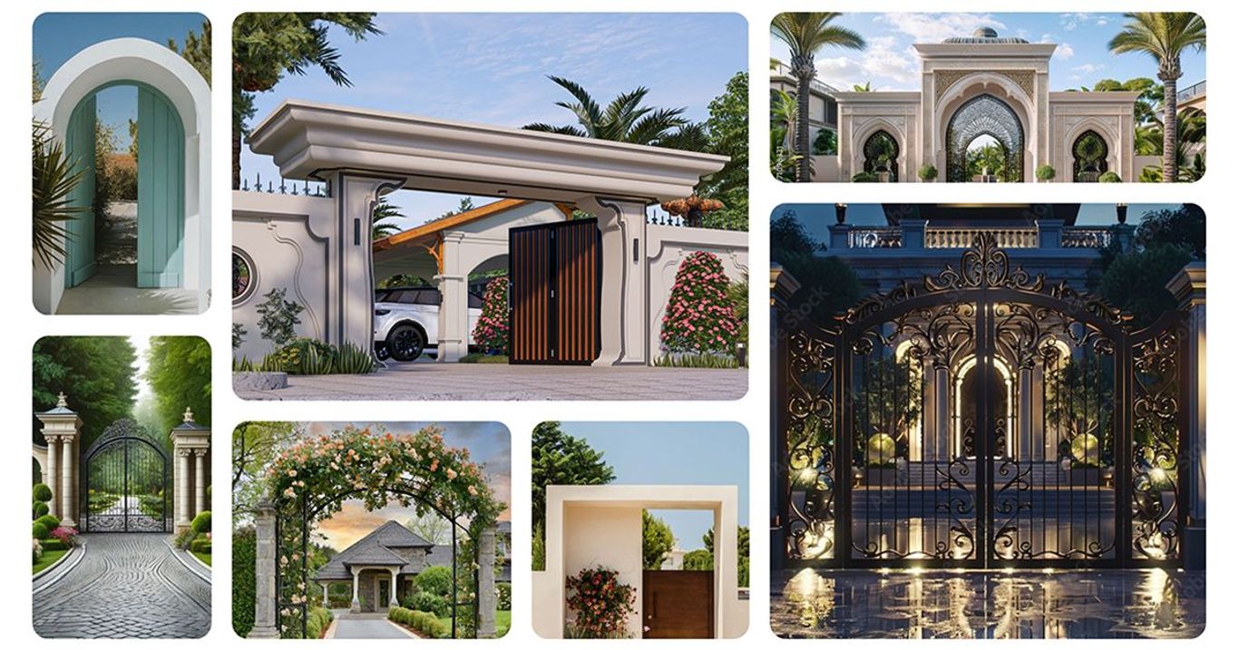 Want To Create A Grand Entrance? Check Out These Home Front Gate Arch Designs
 Image